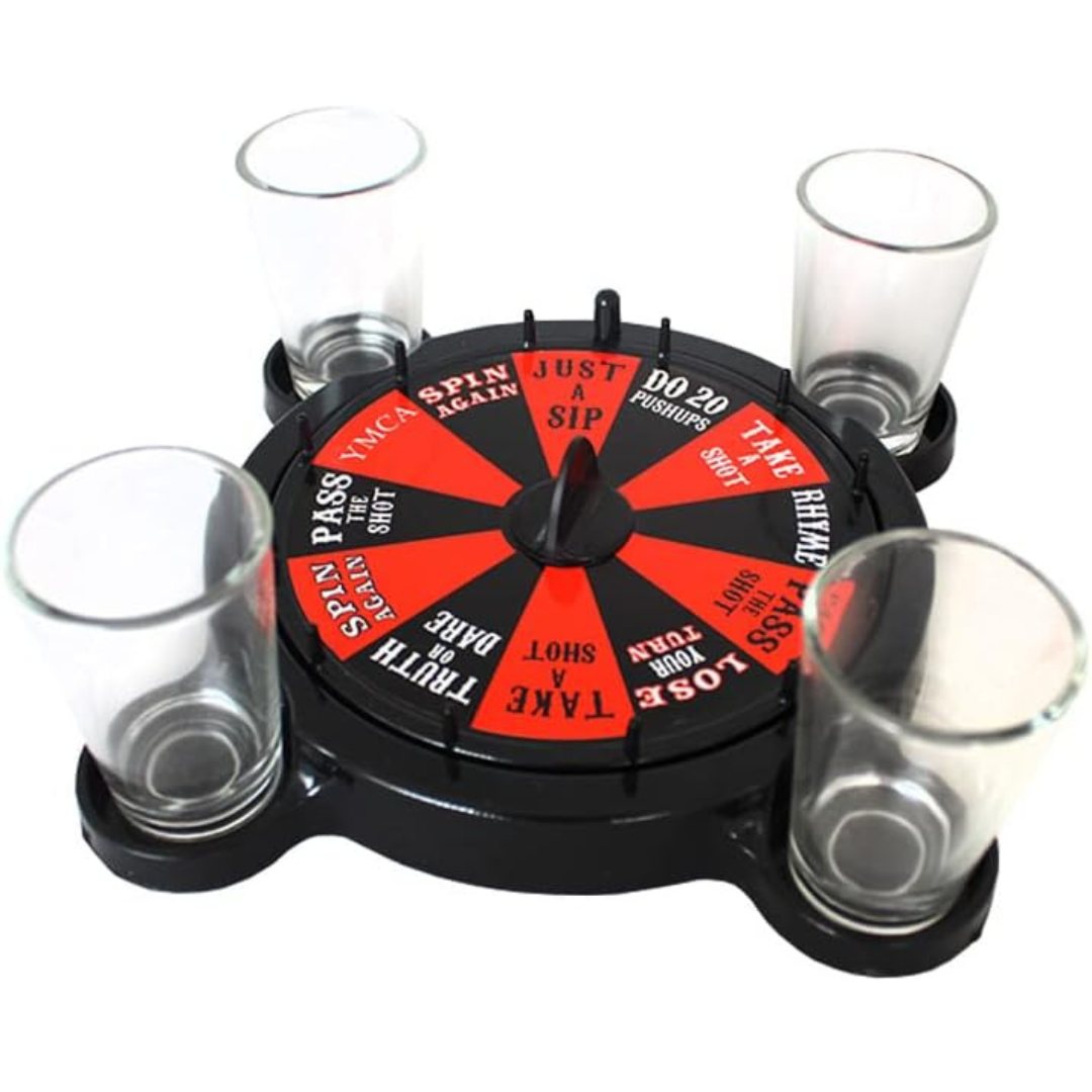 Ruleta de shots + 4 copas