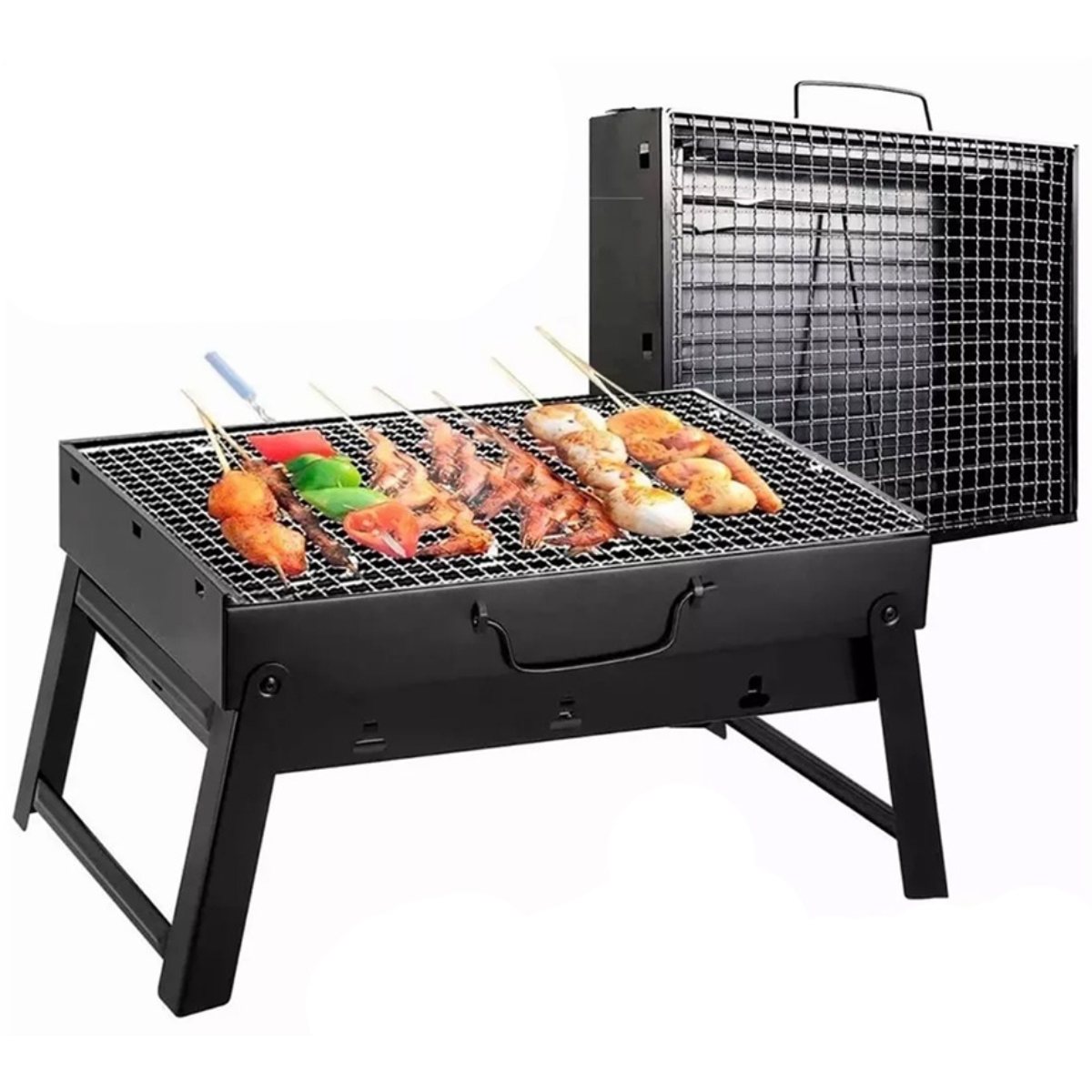 Parrilla portátil de BBQ plegable